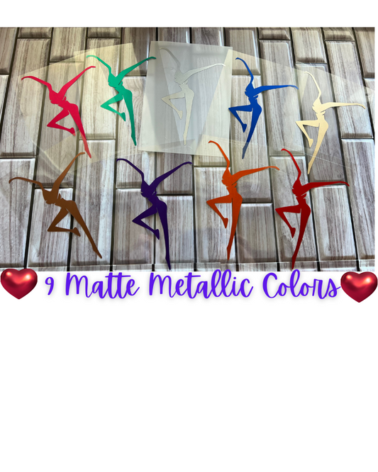 9 Matte Metallic Colors FD Vinyl Decal Sticker 2" | 3" | 4" | 5" | 6" Custom Sizing Available