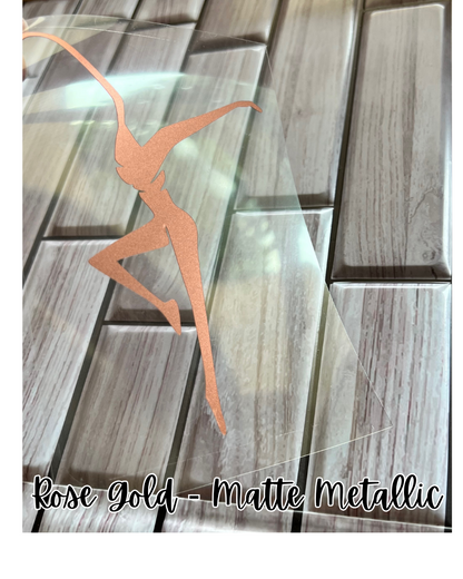 9 Matte Metallic Colors FD Vinyl Decal Sticker 2" | 3" | 4" | 5" | 6" Custom Sizing Available