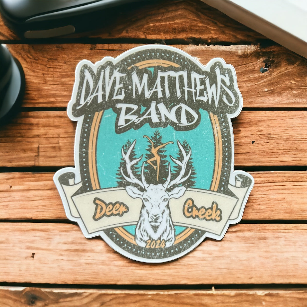 Dave Matthews Band Deer Creek 2024 Noblesville Indiana Vinyl Sticker Slap 2.8" x 2.6" Matte Finish