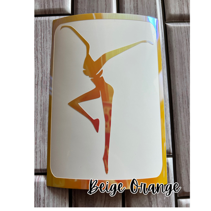 7 Holographic Opal Colors FD Vinyl Decal Sticker 2" | 3" | 4" | 5" | 6" Custom Sizing Available