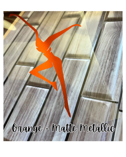 9 Matte Metallic Colors FD Vinyl Decal Sticker 2" | 3" | 4" | 5" | 6" Custom Sizing Available