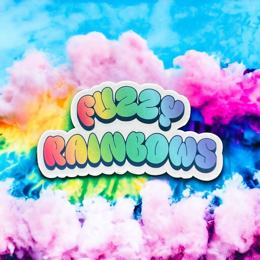 Fuzzy Rainbows Billy Strings BMFS Vinyl Sticker Slap 1.6" x 3" Matte Finish