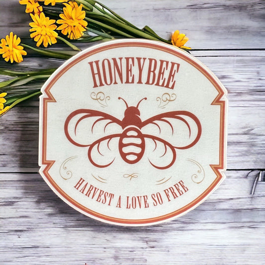 Goose Honeybee Harvest a Love So Free Vinyl Sticker Slap Matte Finish 2.75" x 2.75"