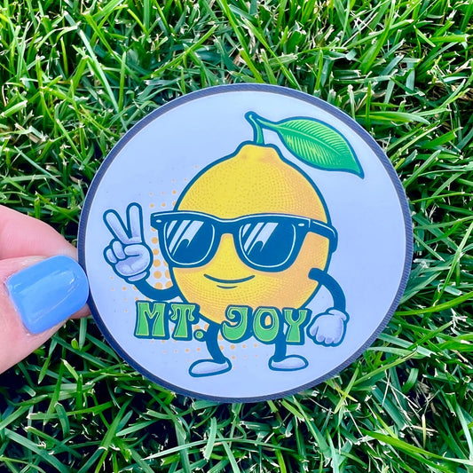 Mt. Joy Lemon Tree Vinyl Sticker Slap Laptop Tumbler Cup 3" x 3" Matte Finish