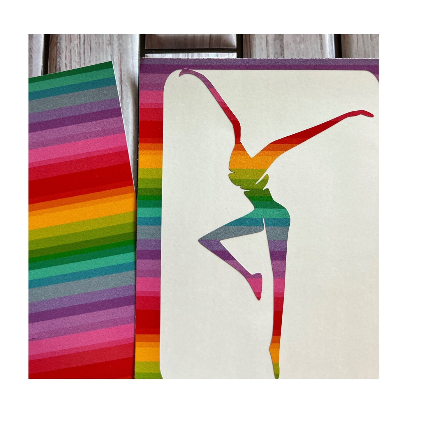 RAINBOW Striped PRIDE FD | Vinyl Decal Sticker | 2" / 3"/ 4" / 5" / 6"